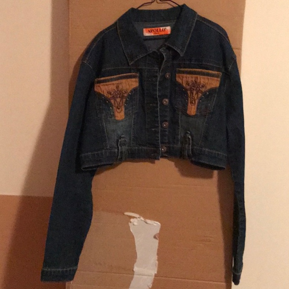 Apollo  Jeans Crop Jean Jacket